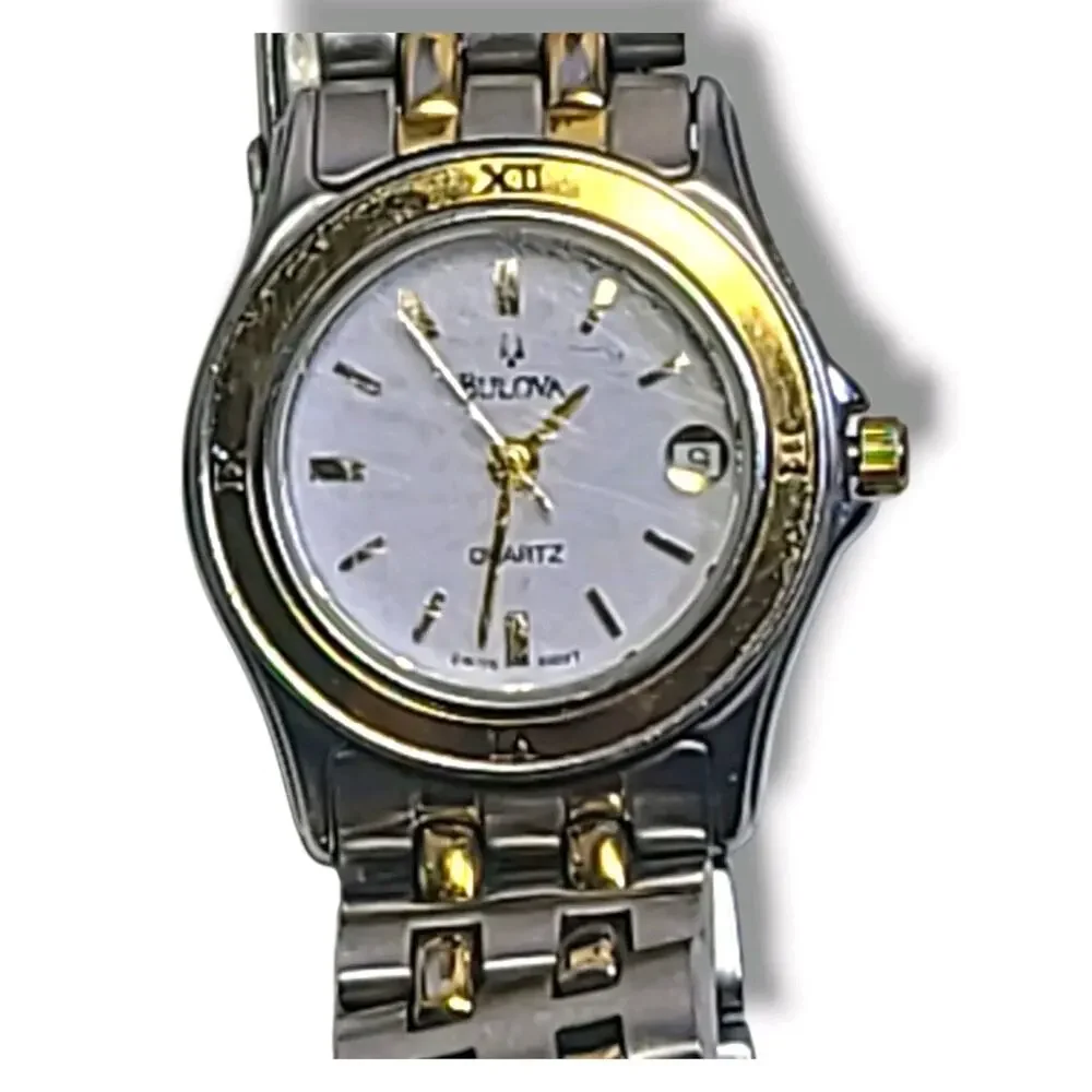 Bulova white dial